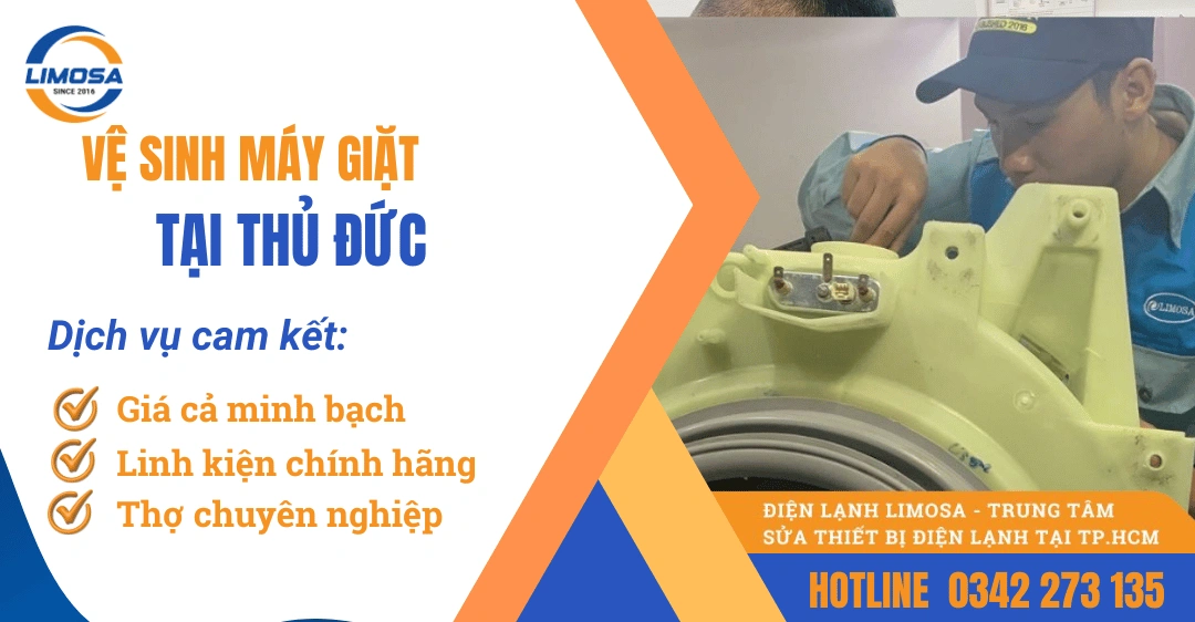 Dịch vụ vệ sinh máy giặt tại Thủ Đức