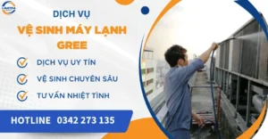 Vệ sinh máy lạnh Gree