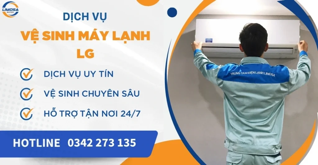 Vệ sinh máy lạnh LG
