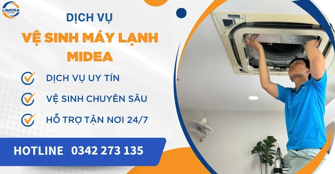 Vệ sinh máy lạnh Midea