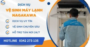 Vệ sinh máy lạnh Nagakawa