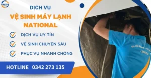 Vệ sinh máy lạnh National