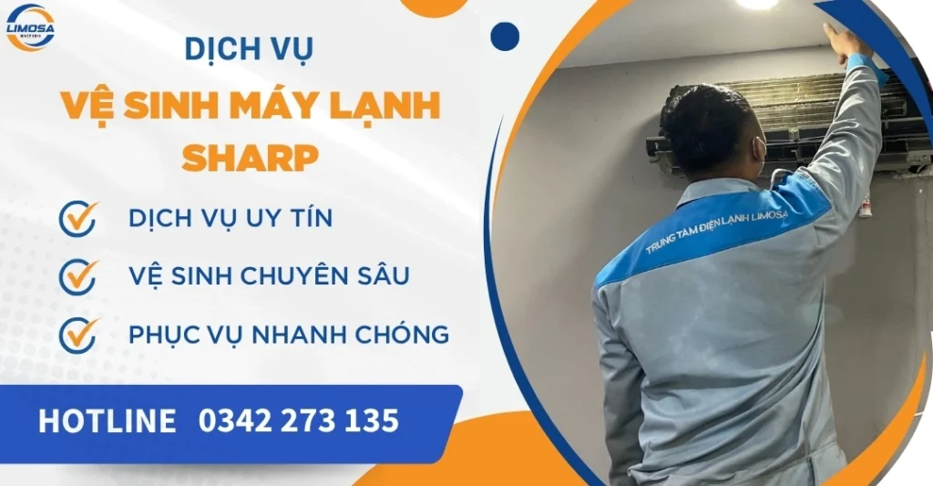 Vệ sinh máy lạnh Sharp