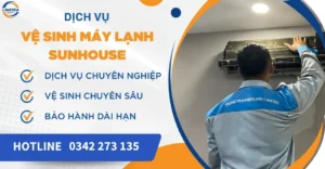 Vệ sinh máy lạnh Sunhouse