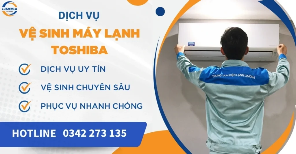 Vệ sinh máy lạnh Toshiba