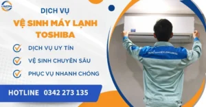 Vệ sinh máy lạnh Toshiba