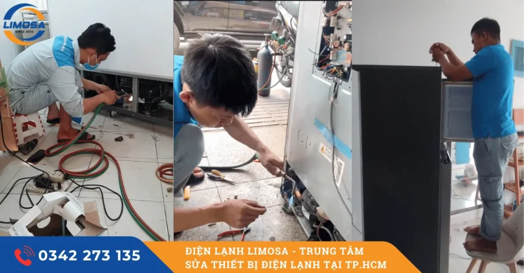 Dịch vụ sửa tủ lạnh của Điện Lạnh Limosa tại quận Tân Phú