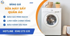 Bảng giá sửa máy sấy quần áo