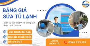 Bảng giá sửa tủ lạnh tại nhà TP. Hồ Chí Minh