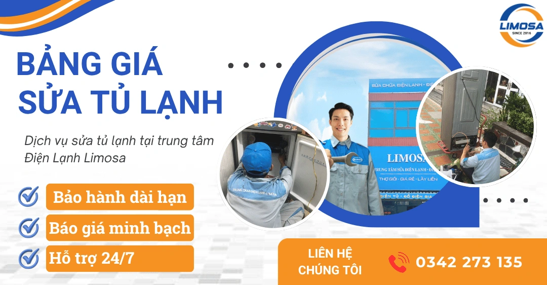 Bảng giá sửa tủ lạnh tại nhà TP. Hồ Chí Minh