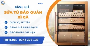 Bảng giá sửa tủ bảo quản xì gà