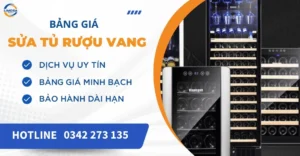 Bảng giá sửa tủ rượu vang