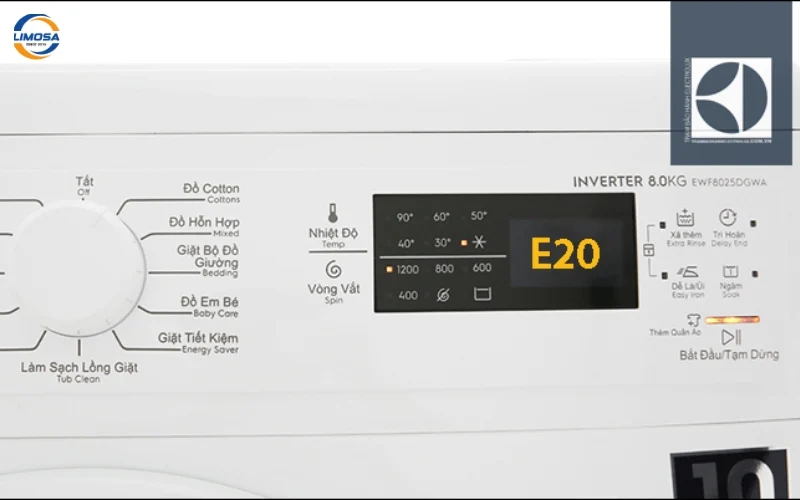 Hướng dẫn chi tiết các bước sửa lỗi E20 tại nhà