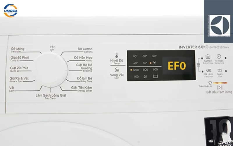 Lỗi EF0 máy giặt Electrolux là gì?