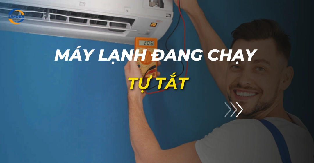 máy lạnh đang chạy tự tắt