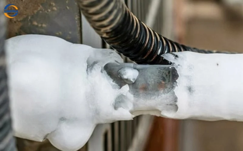 Nguyên nhân ống đồng máy lạnh bị đóng tuyết