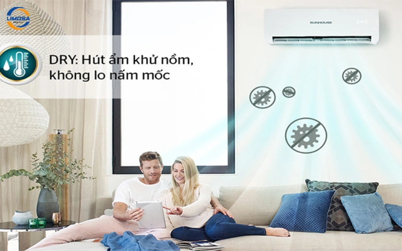 Nhược điểm của chế độ hút ẩm máy lạnh Mitsubishi