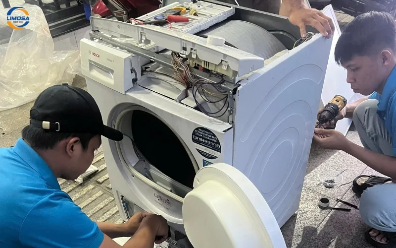 Quy trình sửa chữa máy sấy quần áo tại nhà của Điện Lạnh Limosa