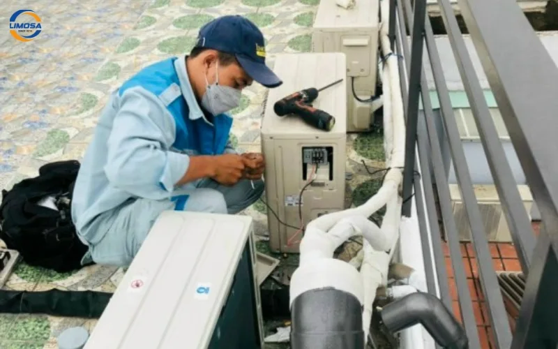 Quy trình tháo lắp máy lạnh quận 5 tại Điện Lạnh Limosa chi tiết