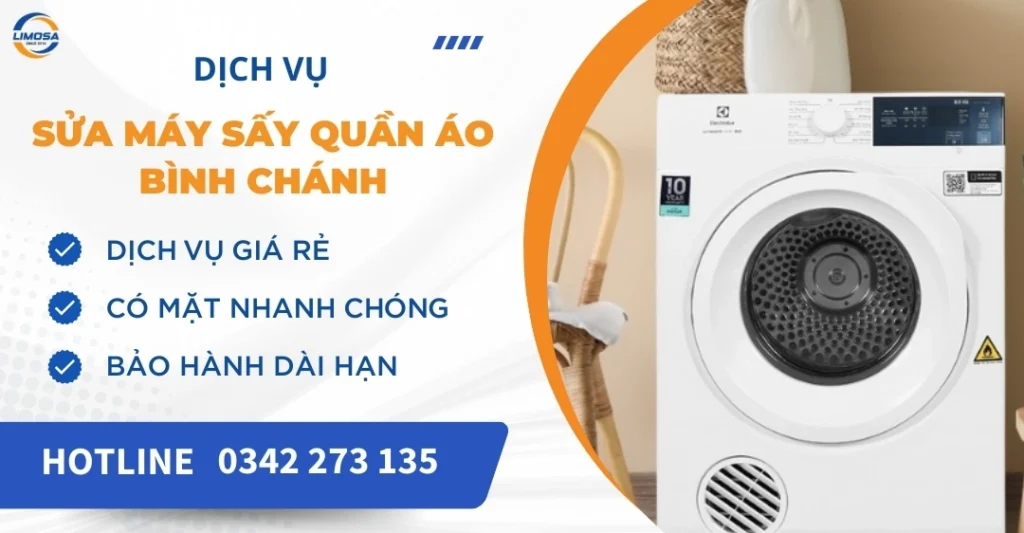 Sửa máy sấy quần áo Bình Chánh