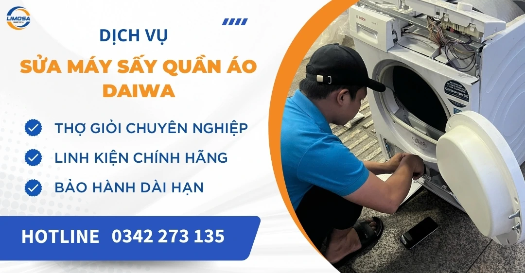 Sửa máy sấy quần áo Daiwa