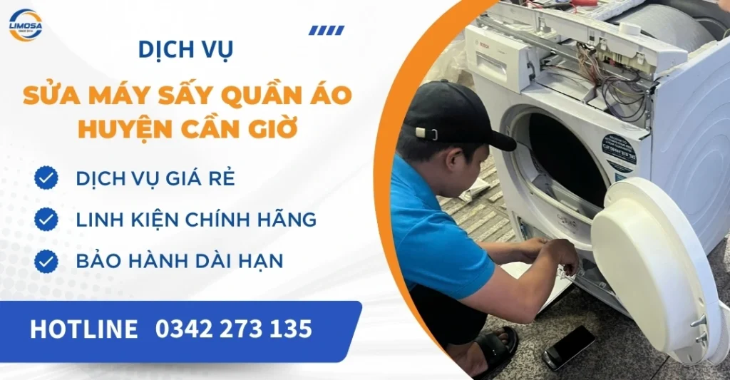 Sửa máy sấy quần áo huyện Cần Giờ