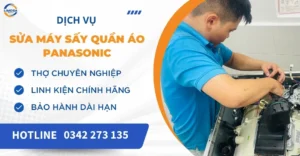 Sửa máy sấy quần áo Panasonic