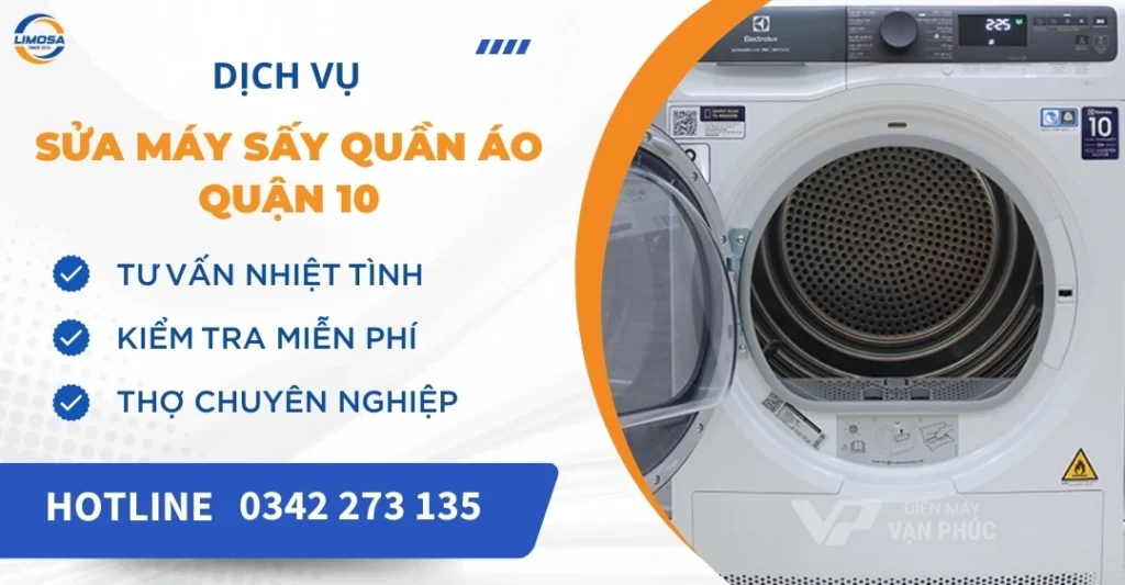 Sửa máy sấy quần áo quận 10