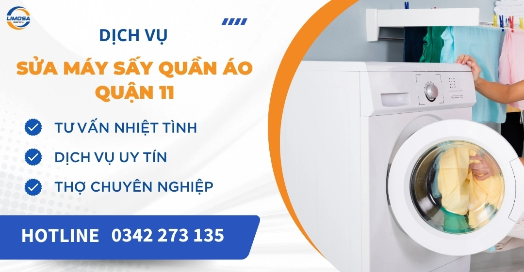 Sửa máy sấy quần áo quận 11
