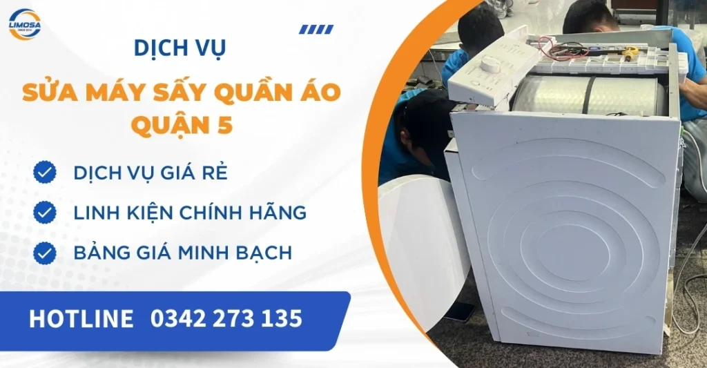 Sửa máy sấy quần áo quận 5
