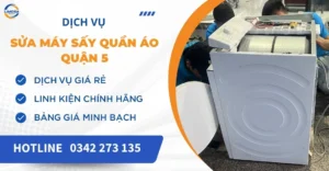 Sửa máy sấy quần áo quận 5