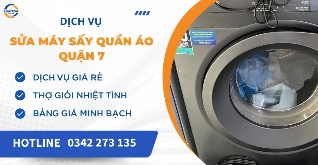 Sửa máy sấy quần áo quận 7