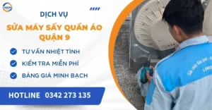 Sửa máy sấy quần áo quận 9