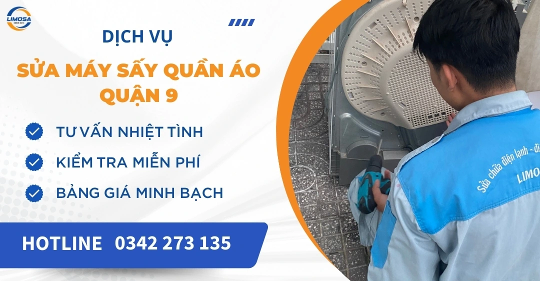Sửa máy sấy quần áo quận 9