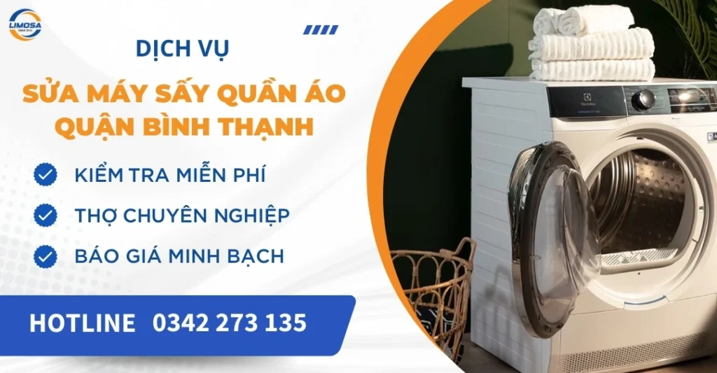 Sửa máy sấy quần áo quận Bình Thạnh