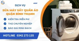 Sửa máy sấy quần áo quận Bình Thạnh