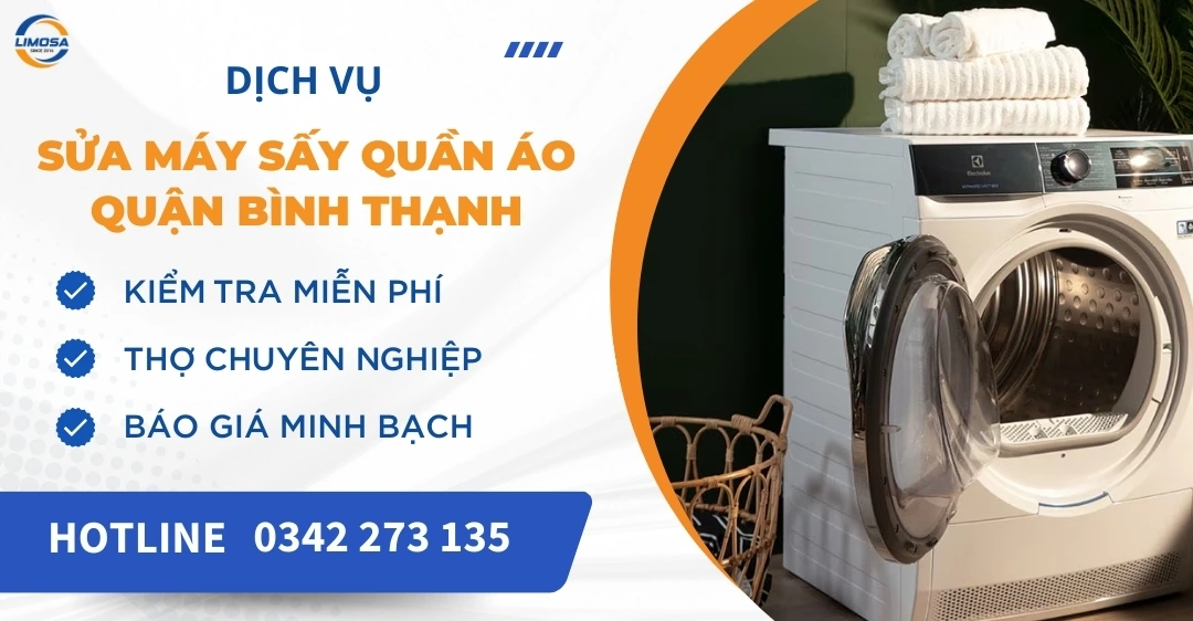 Sửa máy sấy quần áo quận Bình Thạnh - Uy tín, giá rẻ Sửa máy sấy quần áo quận Bình Thạnh