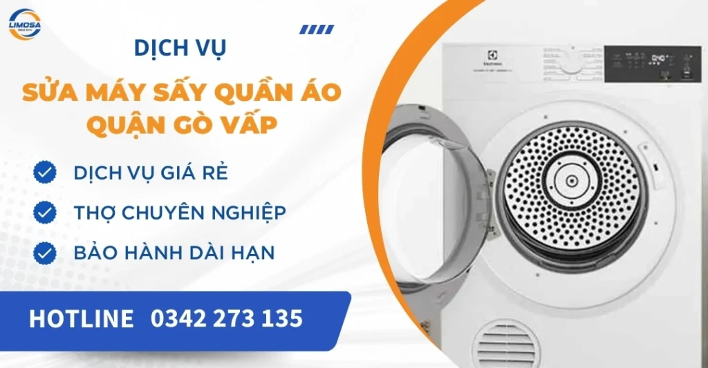 Sửa máy sấy quần áo quận Gò Vấp - Chuyên nghiệp, Giá tốt