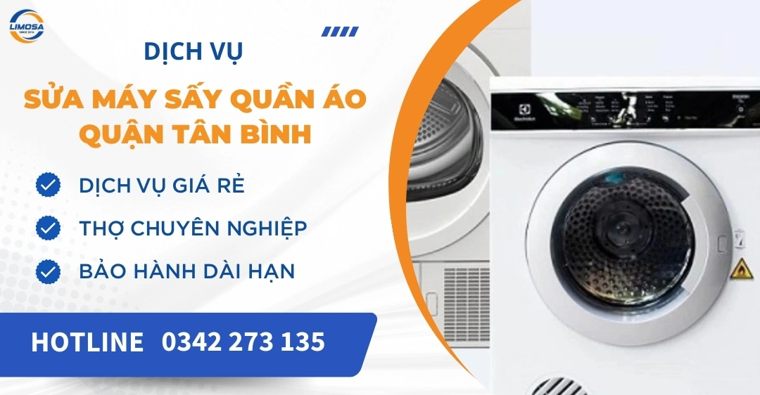 Sửa máy sấy quần áo quận Tân Bình - Uy tín, chuyên nghiệp Sửa máy sấy quần áo quận Tân Bình