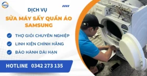 Sửa máy sấy quần áo Samsung