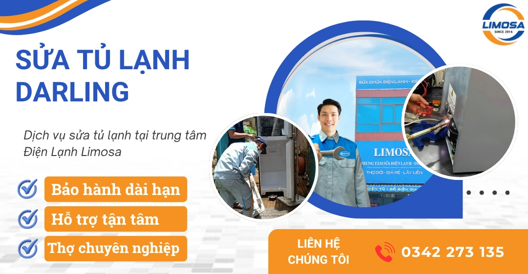 Thợ sửa tủ lạnh Darling tại nhà nhanh chóng, chuyên nghiệp Dịch vụ sửa tủ lạnh Darling