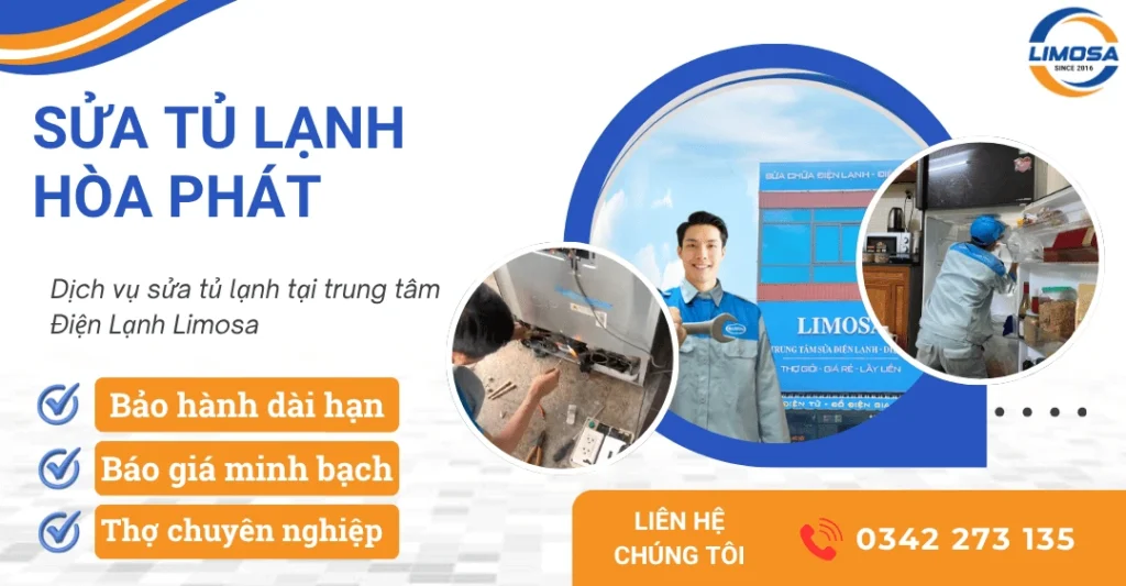 Dịch vụ sửa tủ lạnh Hoà Phát