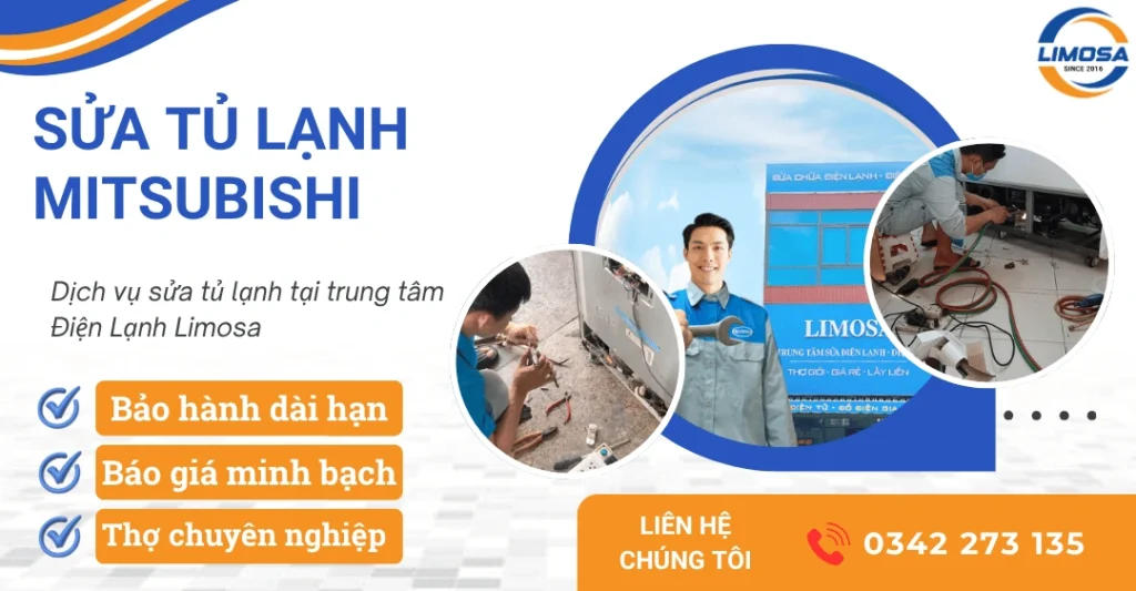 Dịch vụ sửa tủ lạnh Mitsubishi