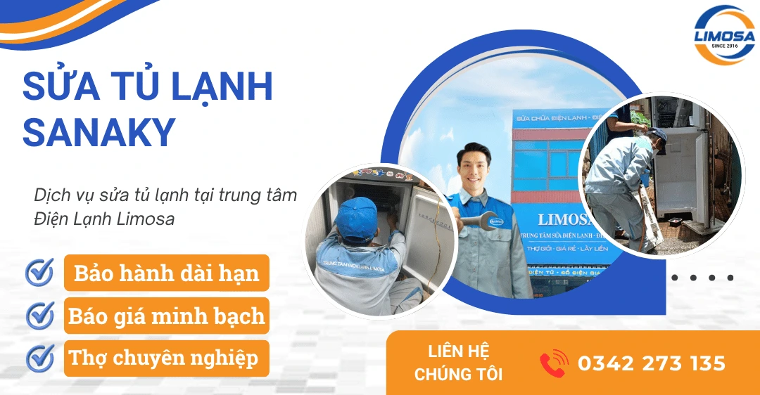 Dịch vụ sửa tủ lạnh Sanaky uy tín, thợ chuyên nghiệp Dịch vụ sửa tủ lạnh Sanaky