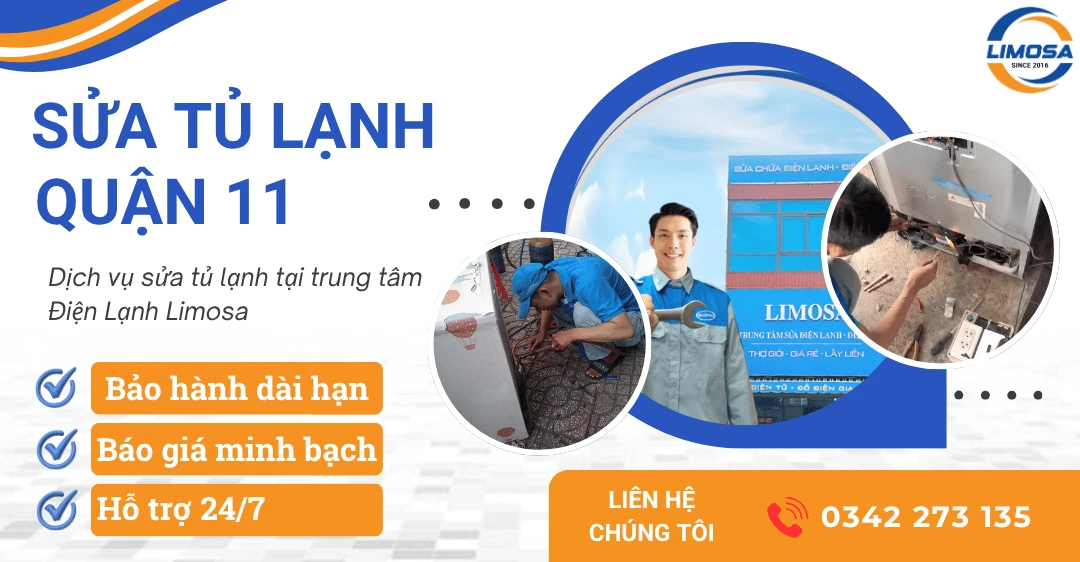 Dịch vụ sửa tủ lạnh quận 11 tại nhà, thợ giỏi, giá tốt Dịch vụ sửa tủ lạnh quận 11