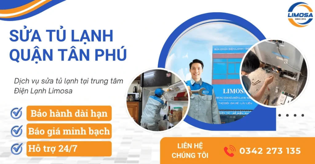 Dịch vụ sửa tủ lạnh quận Tân Phú