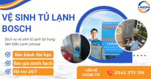 Dịch vụ vệ sinh tủ lạnh Bosch