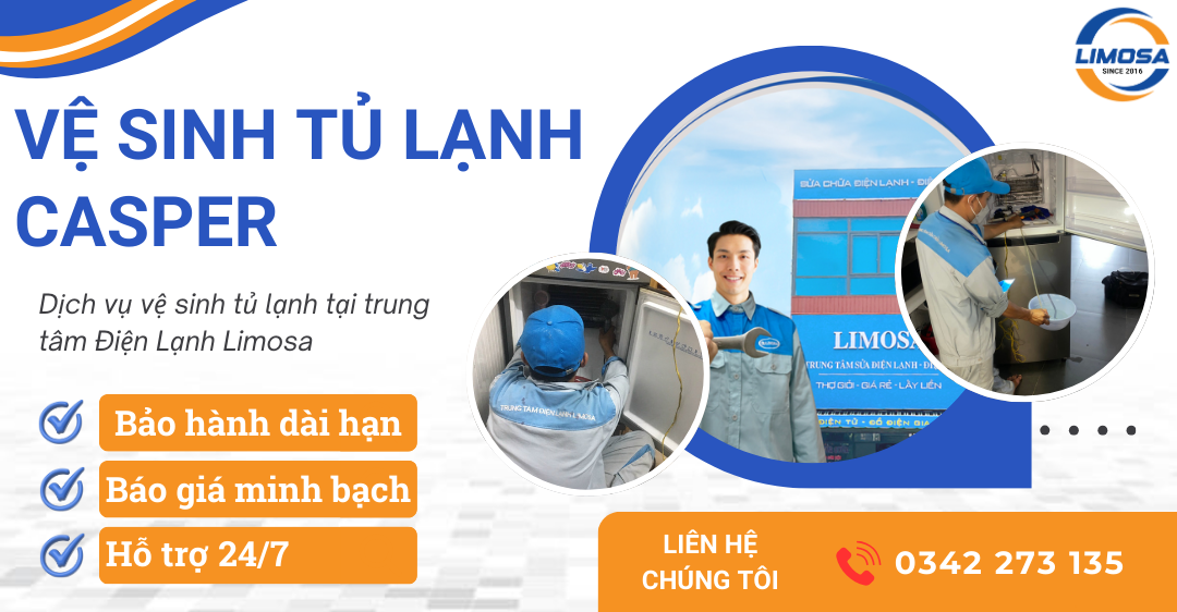Dịch vụ vệ sinh tủ lạnh Casper