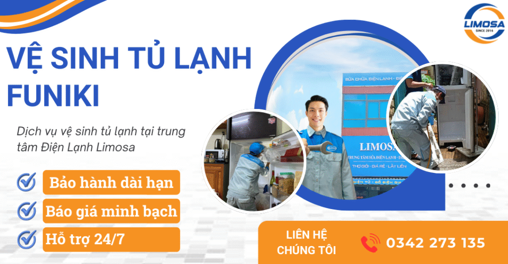 Dịch vụ vệ sinh tủ lạnh Funiki