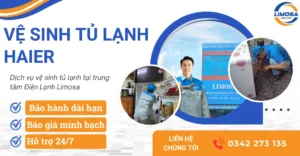Dịch vụ vệ sinh tủ lạnh Haier